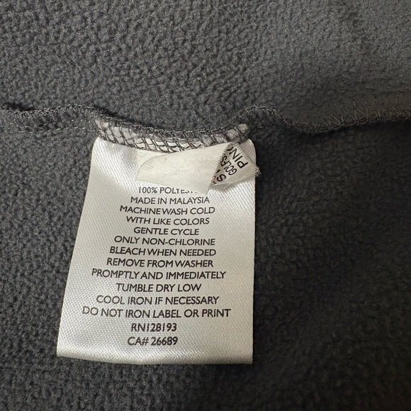 Men’s PING Full Zip Charcoal Fleece Jacket with Double Zipper. Black Embroidery - Picture 11 of 15